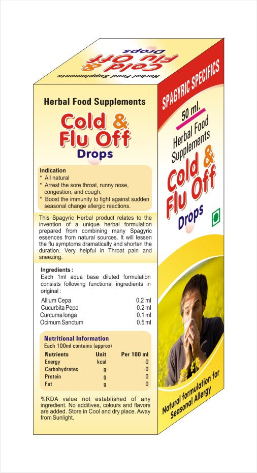 Cold & Flu 50ml  ( Natural  formulation for  Seasonal Allergy)