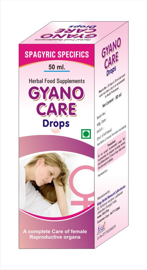 Gyano Care Drops 50ml  ( A complete Care of female Reproductive organs)