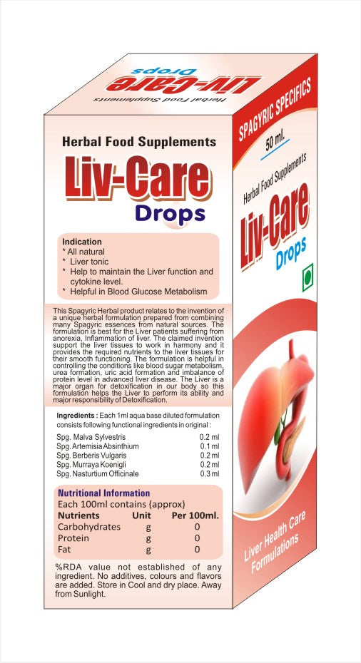 Liv Care Herbal Drops-50ml (Detoxify Your Liver)