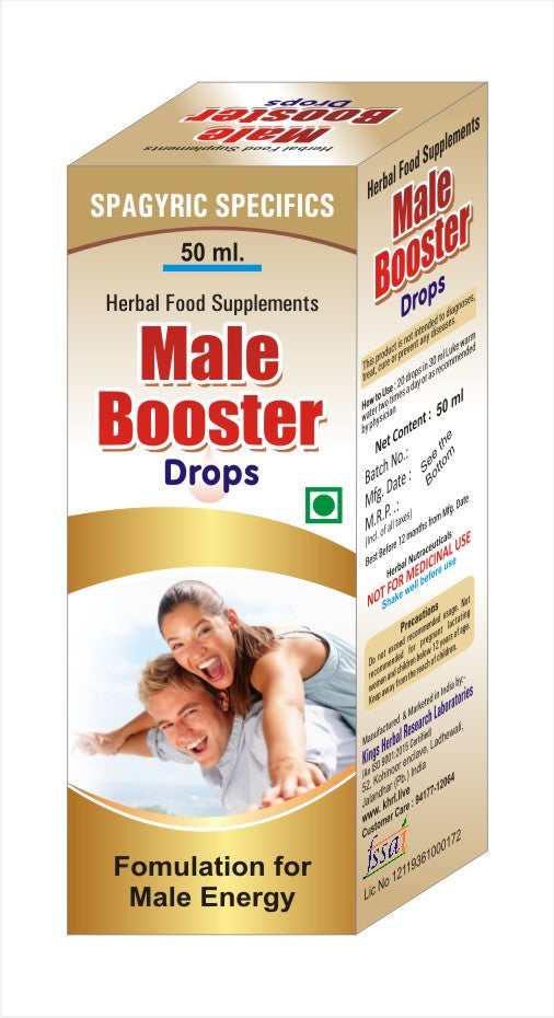 Male Booster Herbal Drops-50ml (Fomulation for Male Energy)