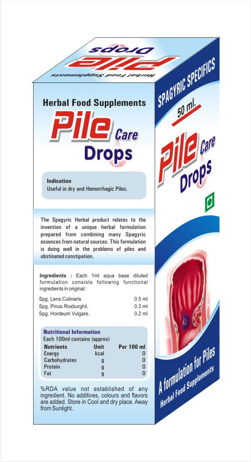 Pile Care Drops-50ml ( A formulation for Internal and External hemorrhoids)